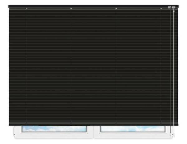Алюминиевые горизонтальные жалюзи черные №130 цена. Купить в «Мастерская Жалюзи»