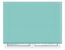 Алюминиевые горизонтальные жалюзи бирюзовые №427 цена. Купить в «Мастерская Жалюзи»