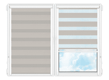 Рулонные кассетные шторы День Ночь Делия-116 цена. Купить в «Мастерская Жалюзи»