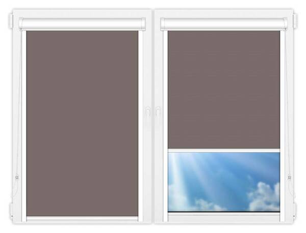 Рулонные шторы UNI Металлик-темно-коричневый цена. Купить в «Мастерская Жалюзи»