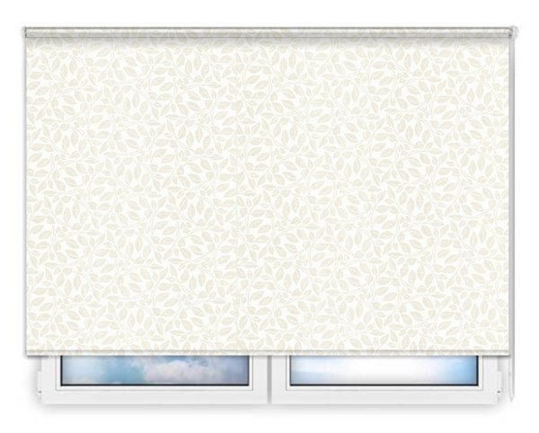 Стандартные рулонные шторы Лэйси-блэкаут-белый цена. Купить в «Мастерская Жалюзи»