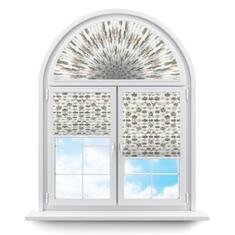 Плиссе арочные (шторы, жалюзи) того флаур коричневый