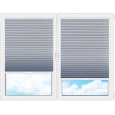 Плиссе (шторы, жалюзи) пальма св серый